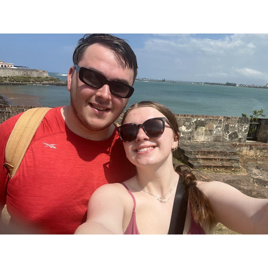 Nick took Emily on her first cruise ever with his family on Spring Break in 2023! They went to Puerto Rico, Amber Cove and St. Thomas