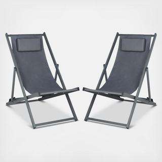 Camlin Outdoor Sling Chair, Set of 2