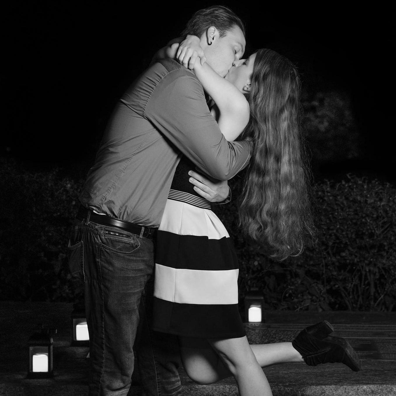 The "foot-popping kiss" I dreamed of just after getting engaged!
Proposal photos credit: Justin Kaicles