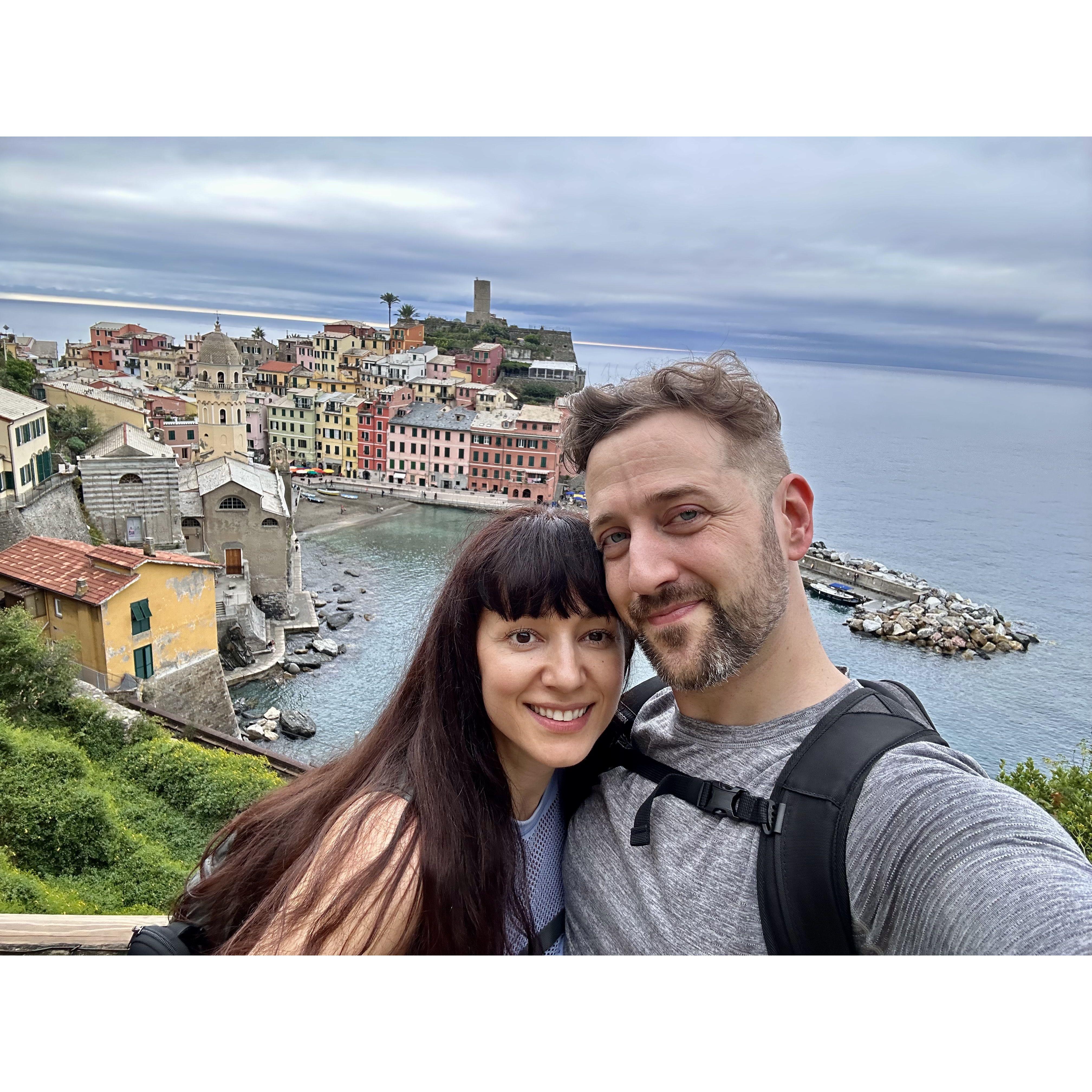 On our first trip abroad, to Italy!