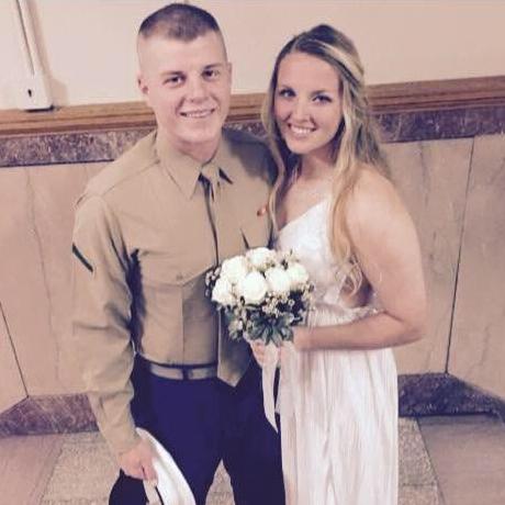 Our first wedding photo