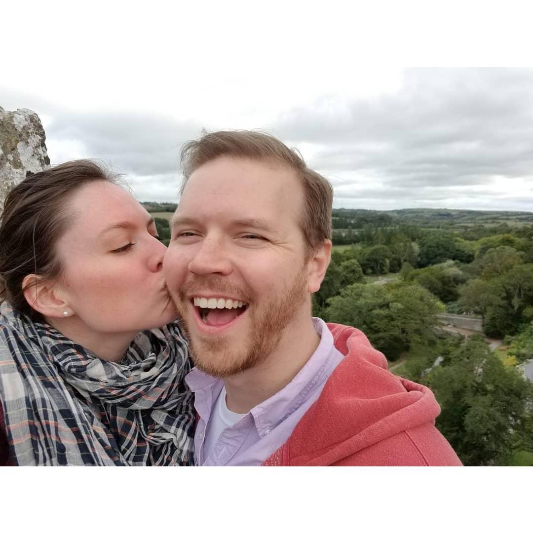 On top of Blarney Castle in Ireland!