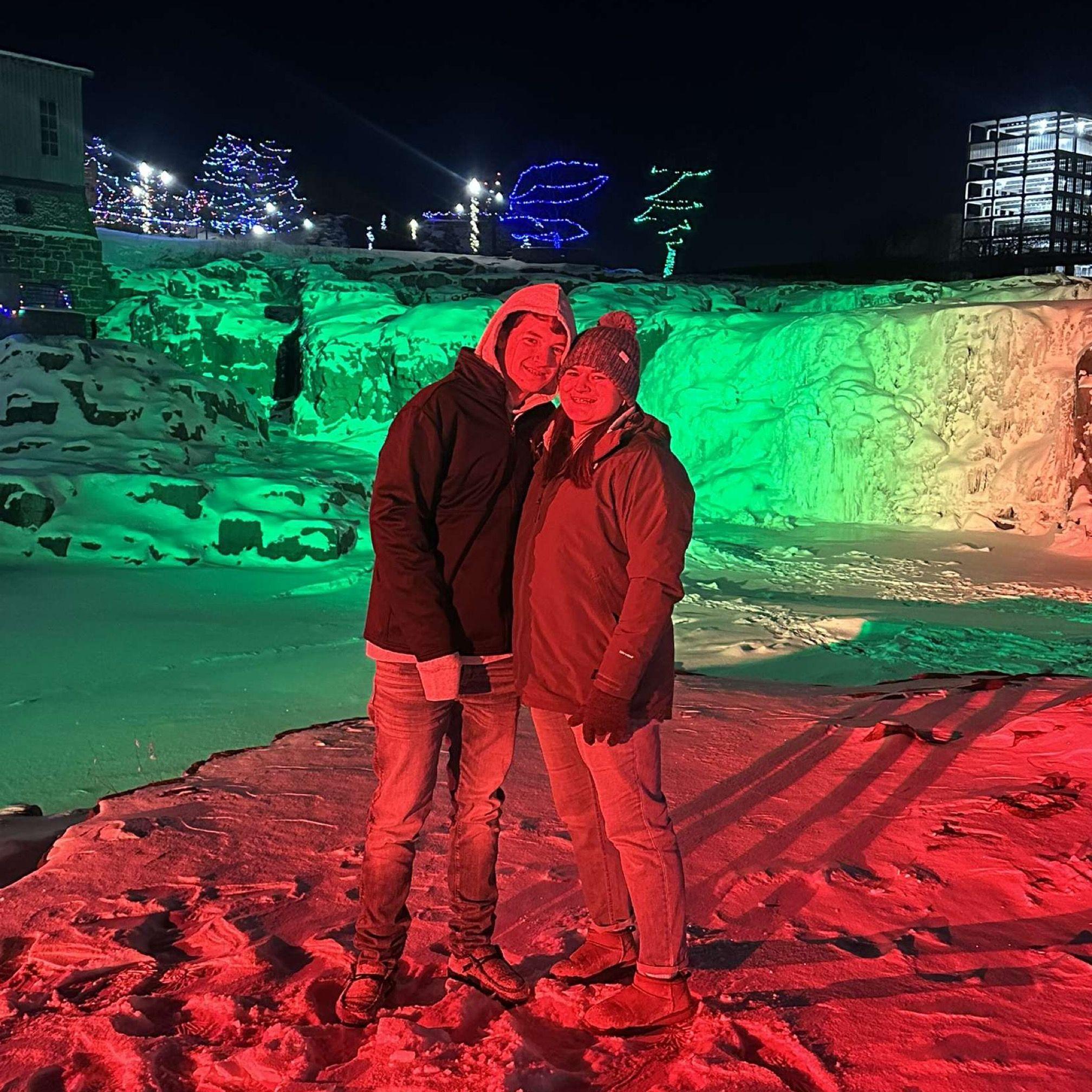 Fake proposed at falls park and sent it to my mom