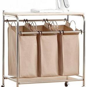 Hampers, Everfresh Laundry Triple Sorter with Ironing Board