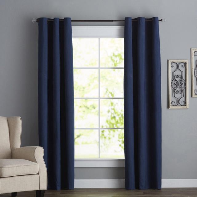 Ringold Solid Blackout Thermal Grommet Single Curtain Panel