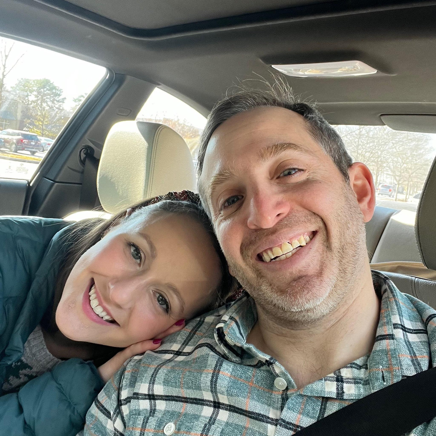 Just after we picked out the Engagement Ring!