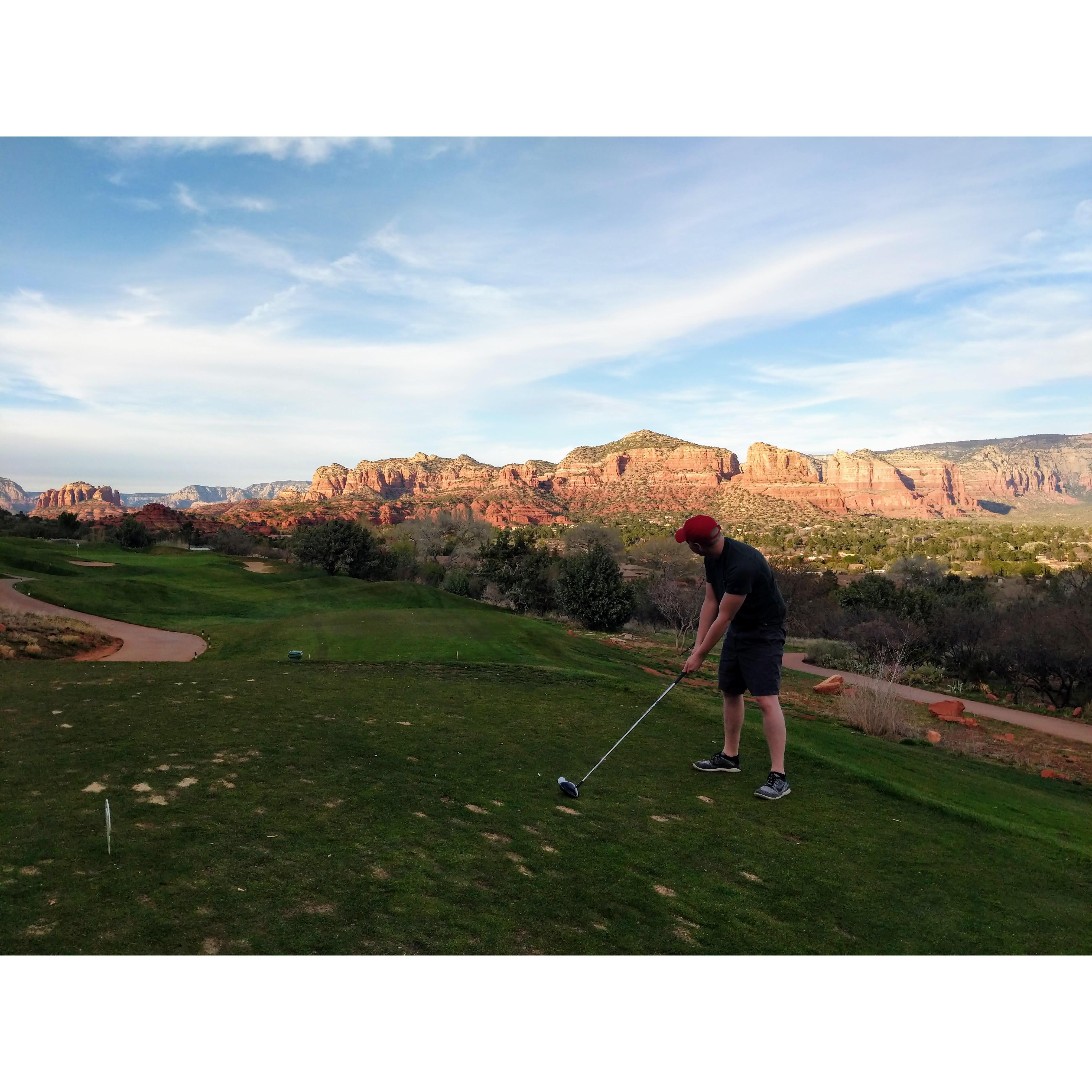 Golfing in Sedona, AZ