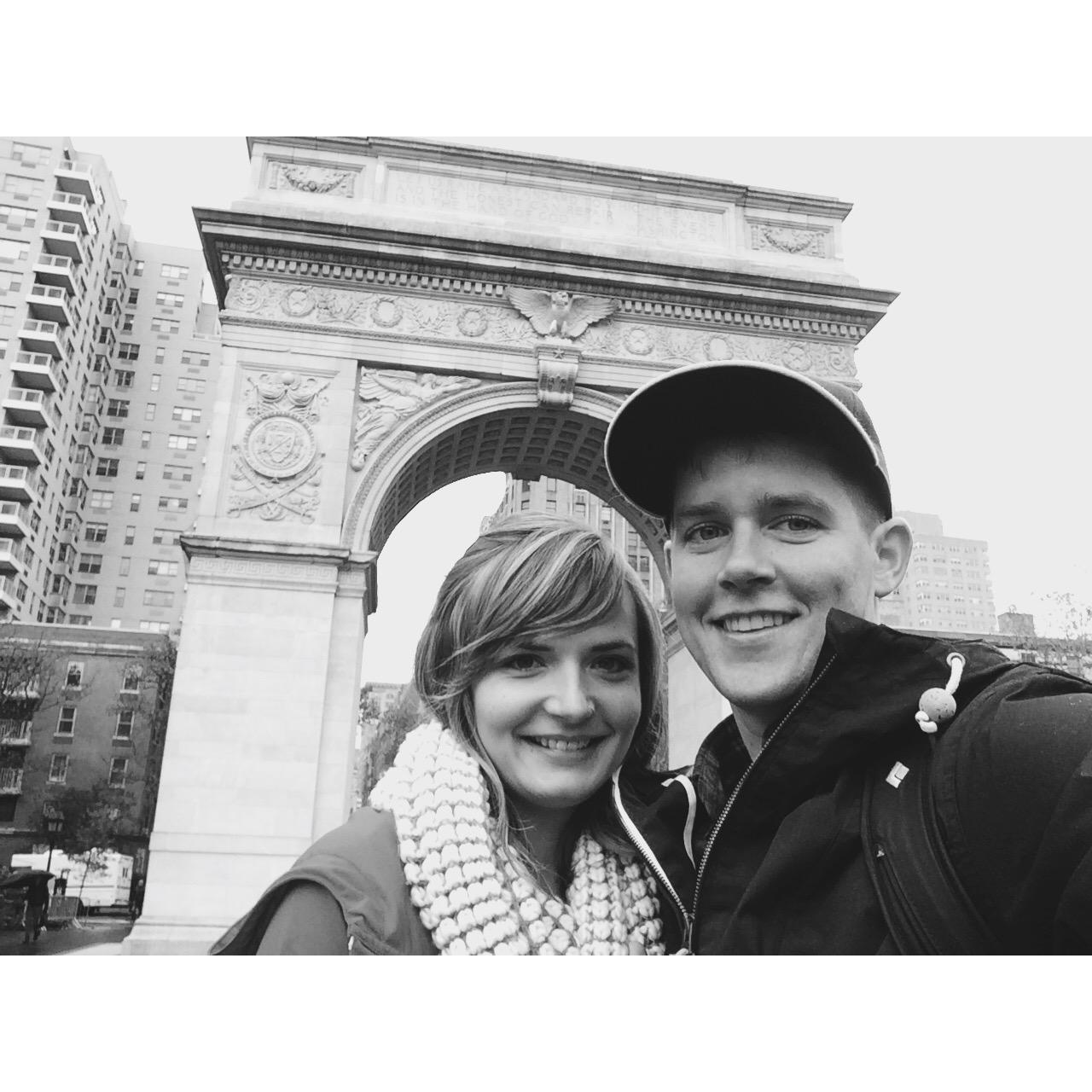 We went to New York together once in the winter.