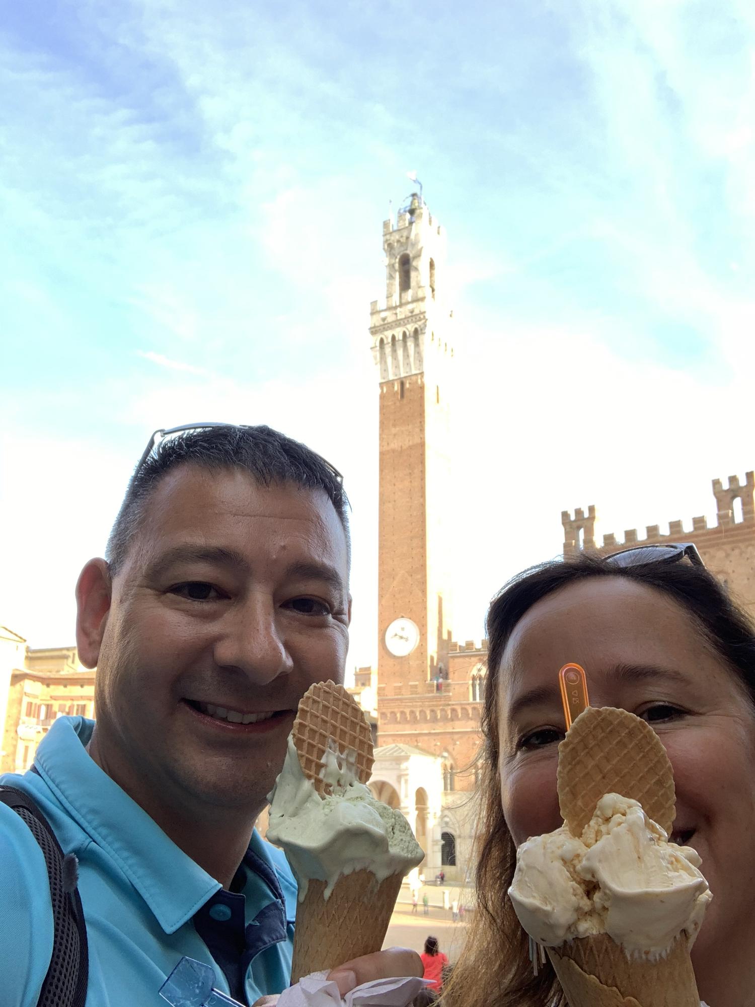 Gelato in Siena!