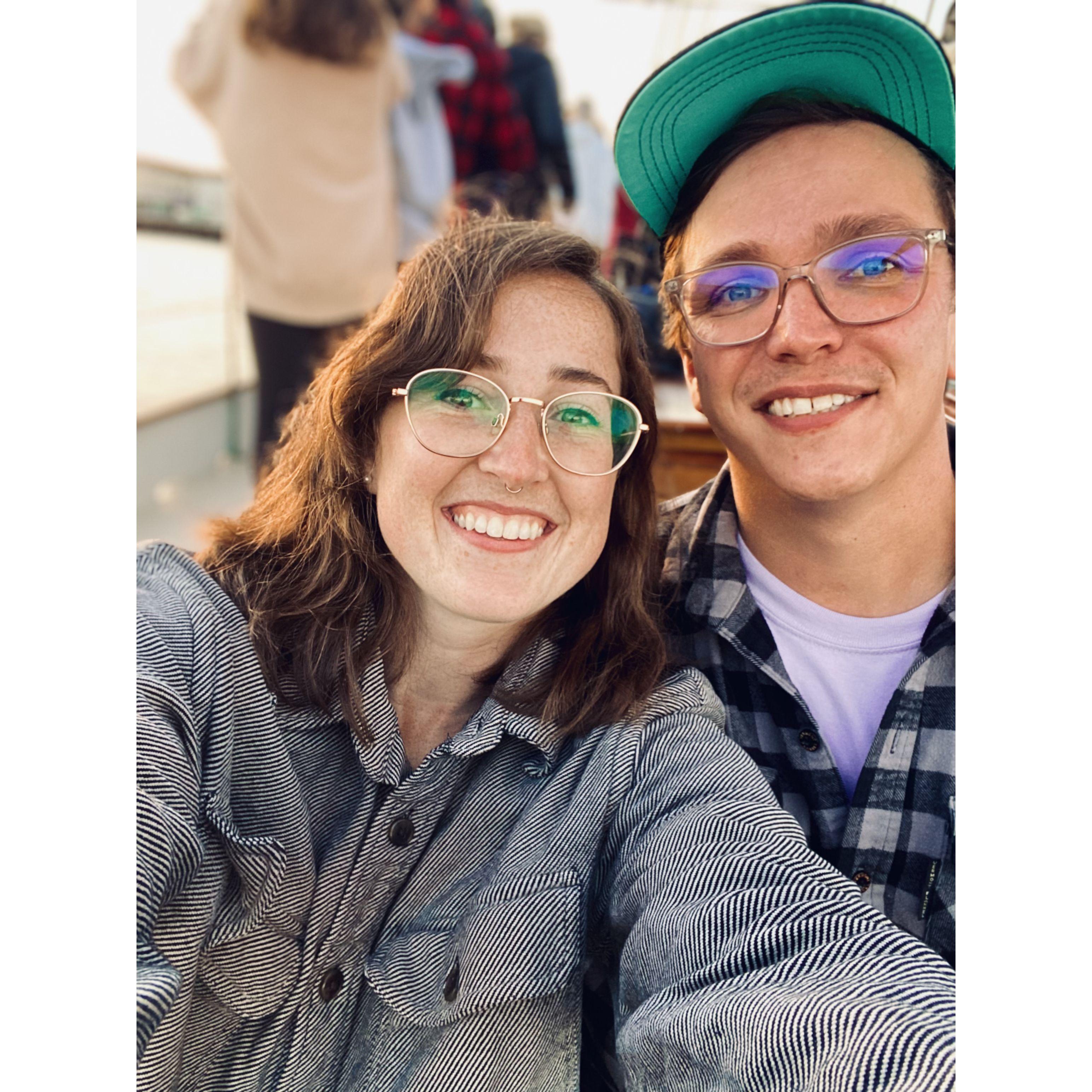 Surprise sunset sail to celebrate a year together :)