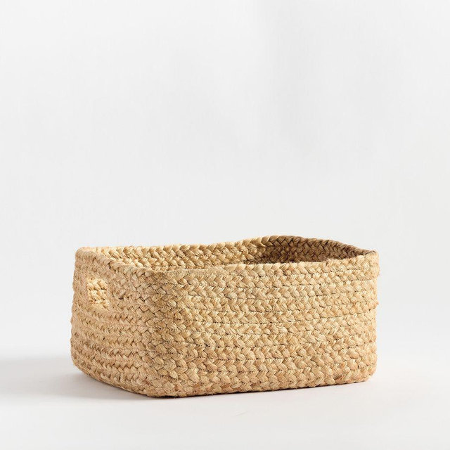 Lucca Basket Cut Out Handles Small