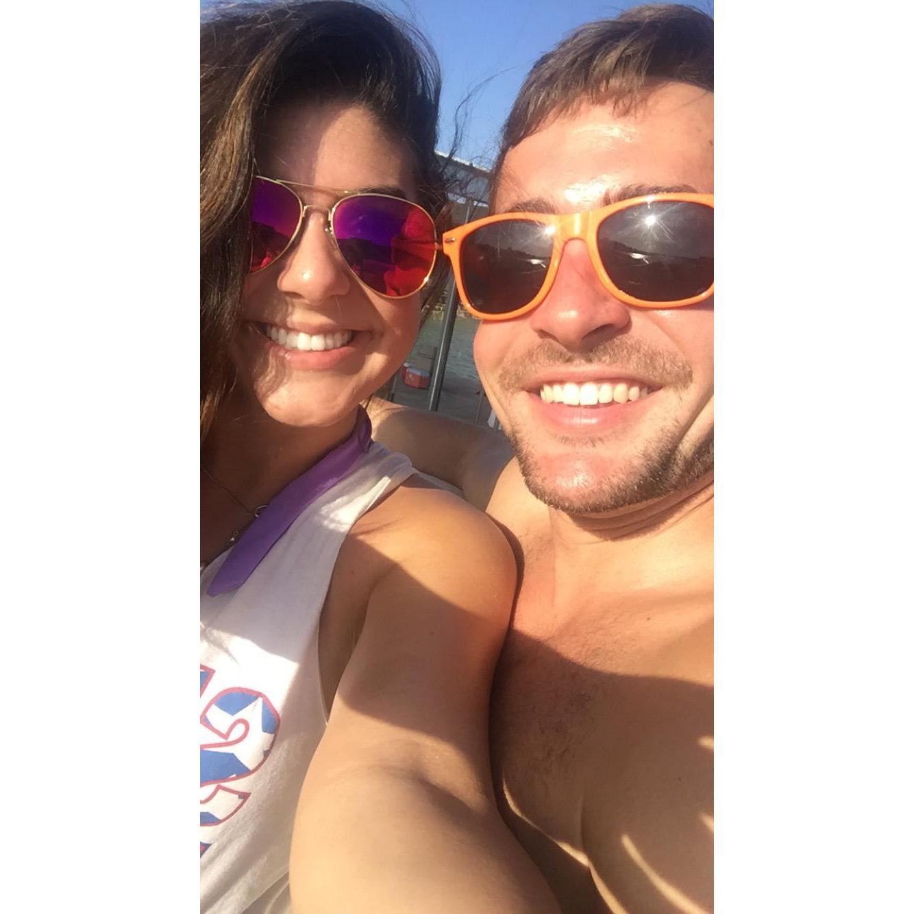 First paddle boarding/lake date, August 2016
