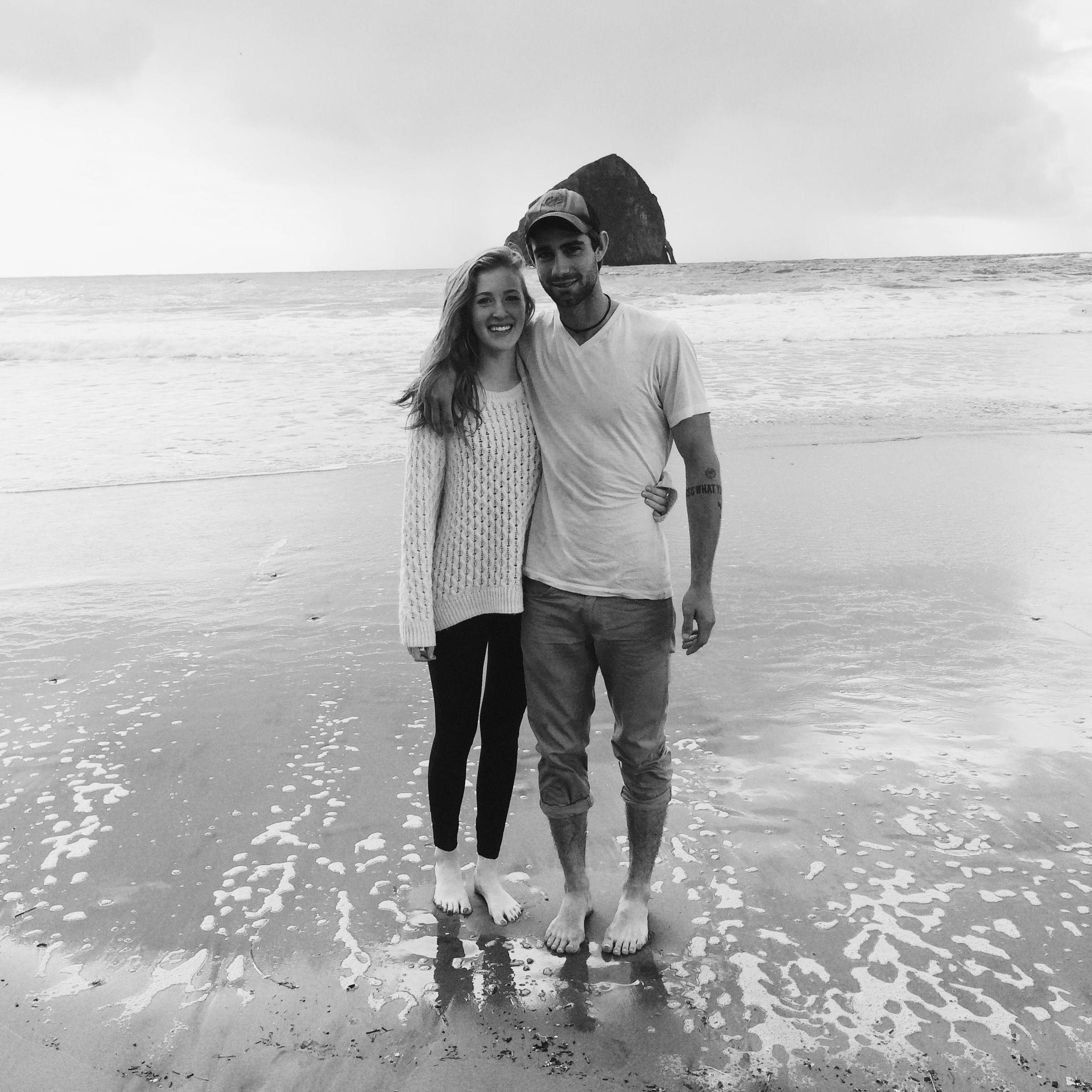 Our first road trip together...in Pacific City, 2014!