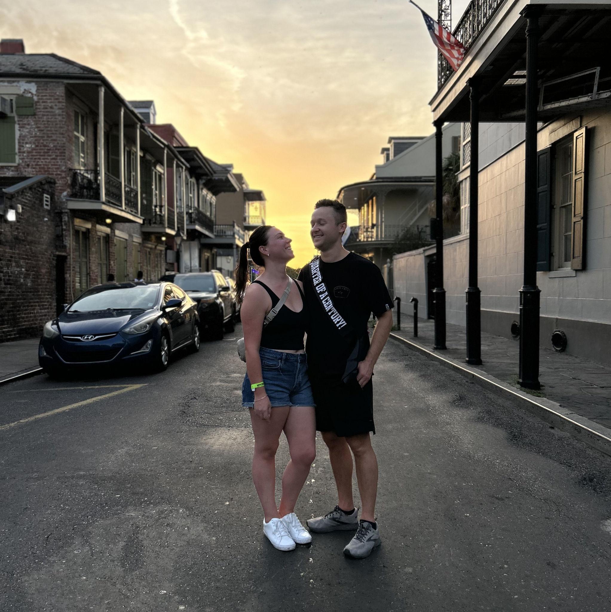 Celebrating Trevor's 25th Birthday in New Orleans with his family!