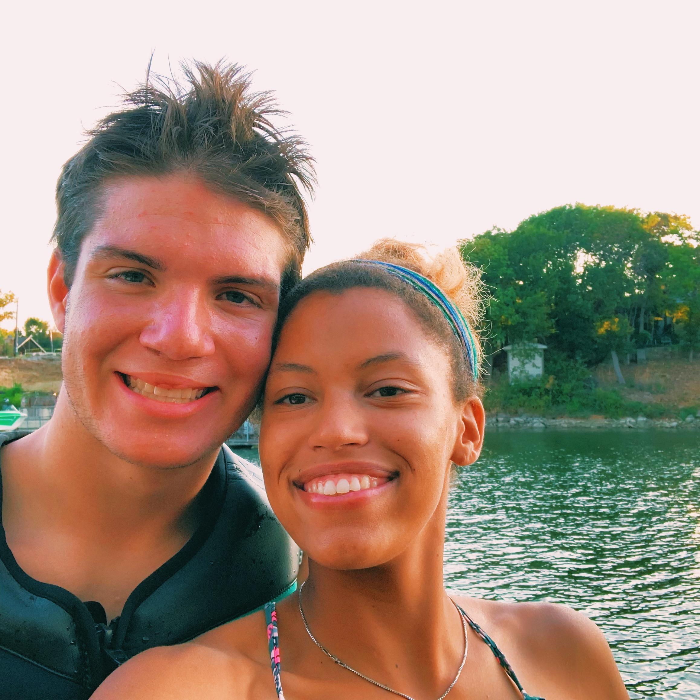 Bryson’s first time at the lake