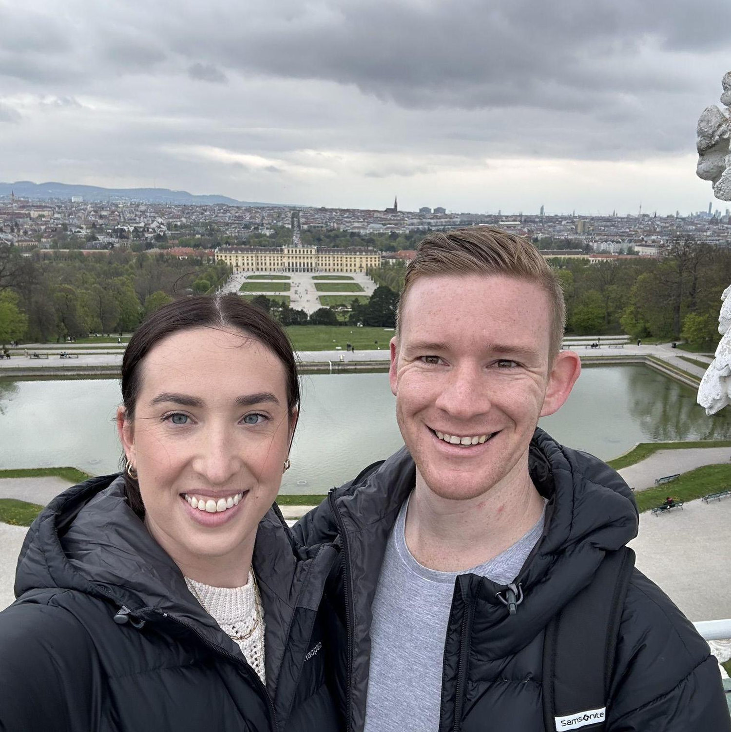 On top of the Gloriette at Schönbrunn Palace