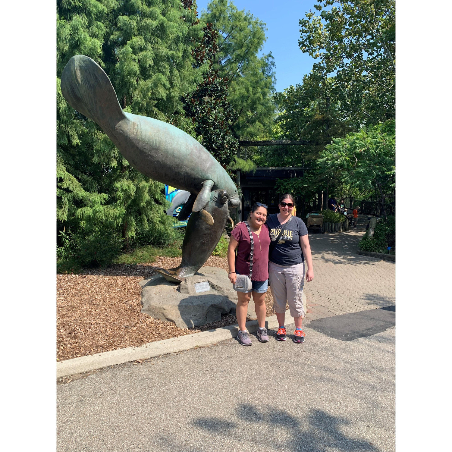 Our first time meeting in person. We went on a trip to the Cincinnati Zoo together.