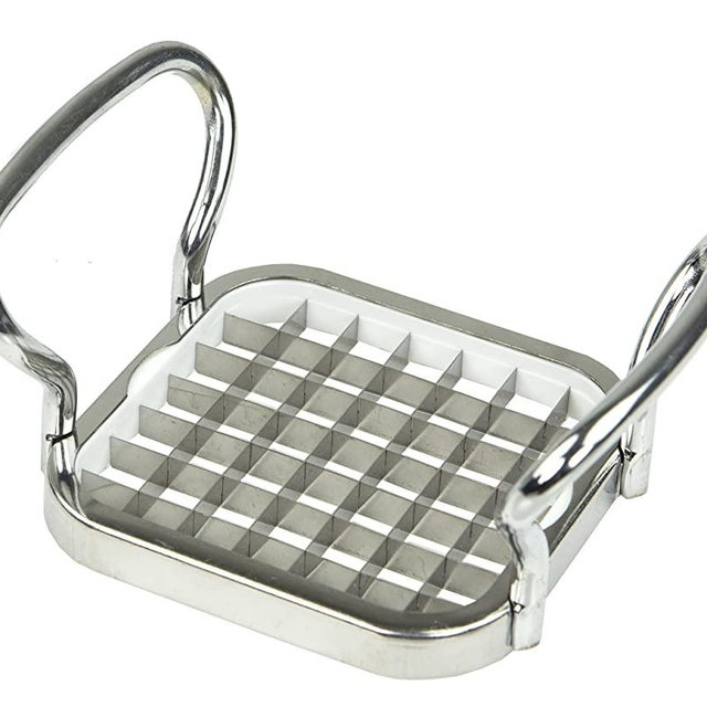 Home Basics KT45229 Stainless Steel French Fry Cutter, One Size, Silver