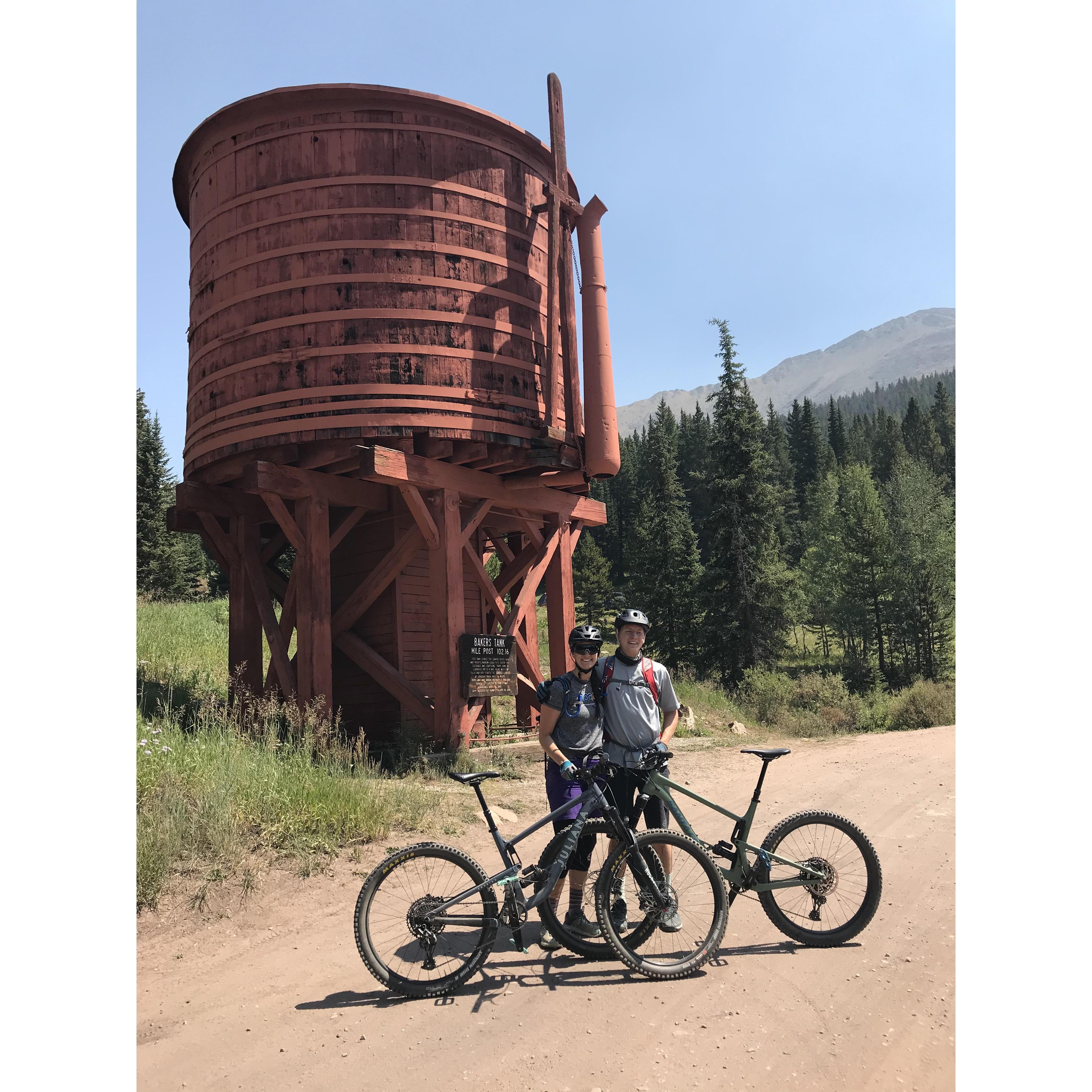 First ride in Breckenridge. When Bill asked me 100 times if we could move there...