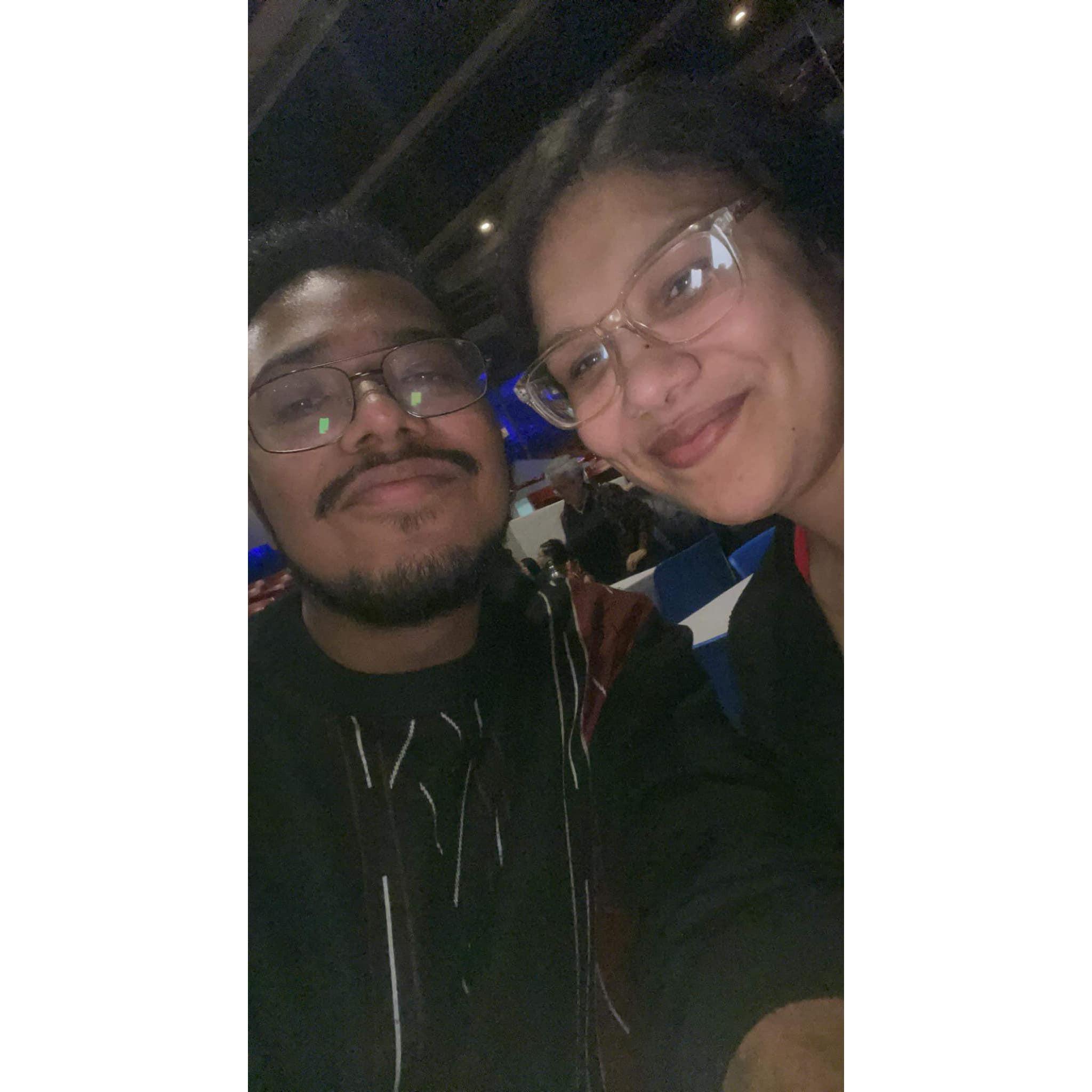 Valentine's Day dance, it was the first time we danced together!