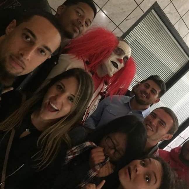 Snapshot Moment: Our very first (blind!) date to a Haunted Maze. Colleen obviously did not like being so close to that clown!!
Location: Bayfair Center, San Leandro, CA