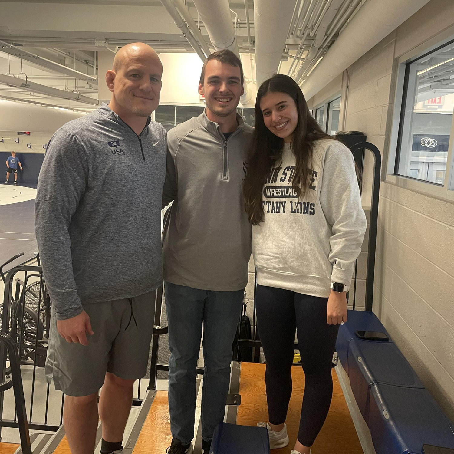 Meeting legendary Penn State Wrestling Coach Cael Sanderson at a practice
