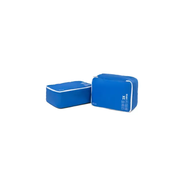 Atlantic 2 Pack Large 2X Deep Washable Packing Cubes in Blue