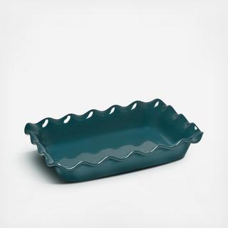 HR Collection Ruffled Rectangular Baker