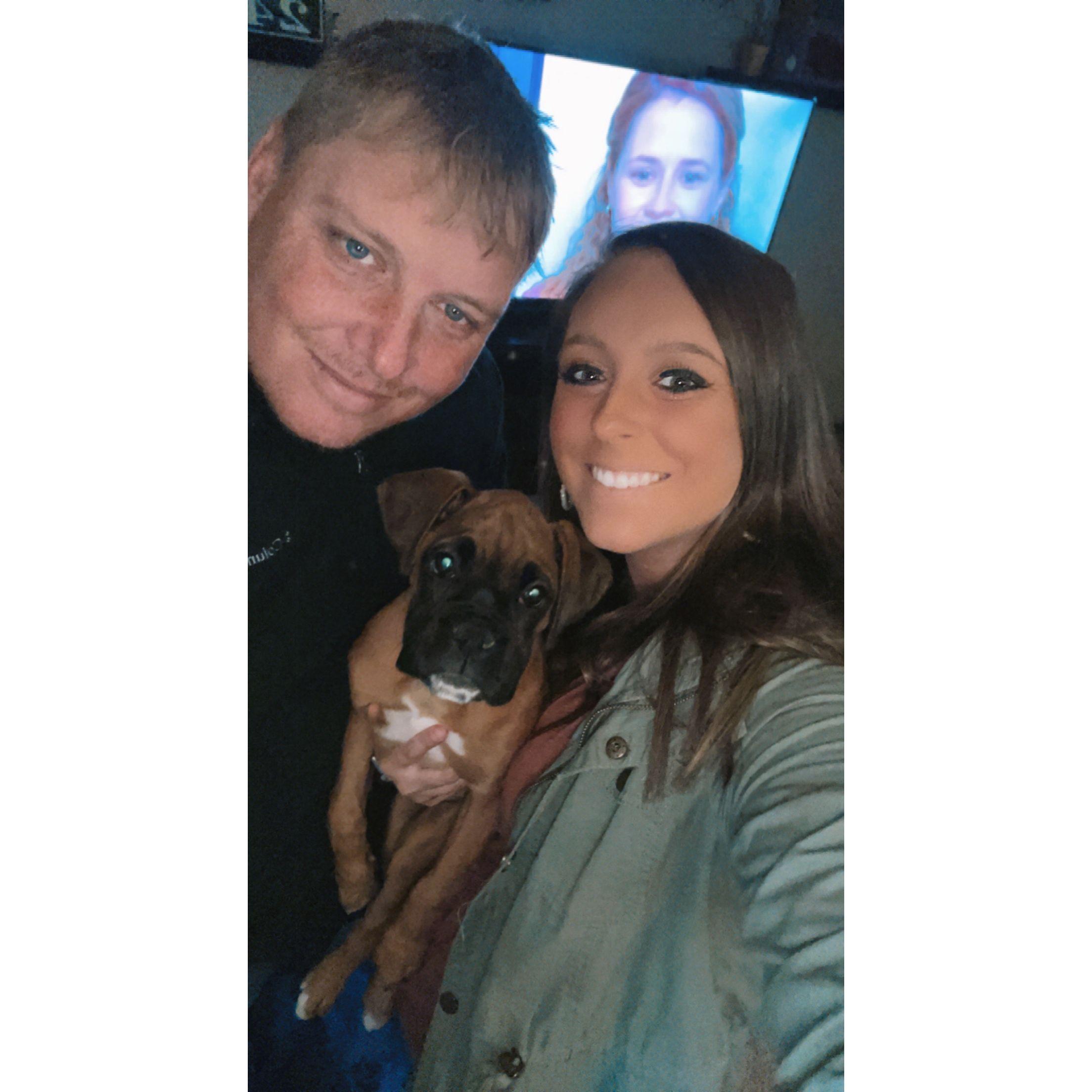 Our first family picture with our babe :)