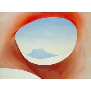 The morning Josh proposed, the two visited the O'Keeffe Museum in Santa Fe. Josh held up a fake bone and looked at Julia through it and said, "You look beautiful." O'Keeffe used the same technique.