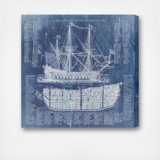 Hatcher & Ethan Ship Vocabulary Canvas Art