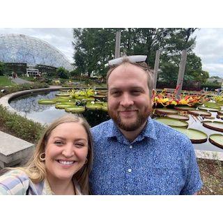 on vacation in St. Louis, MO at the Missouri Botanic Gardens, August 2023
