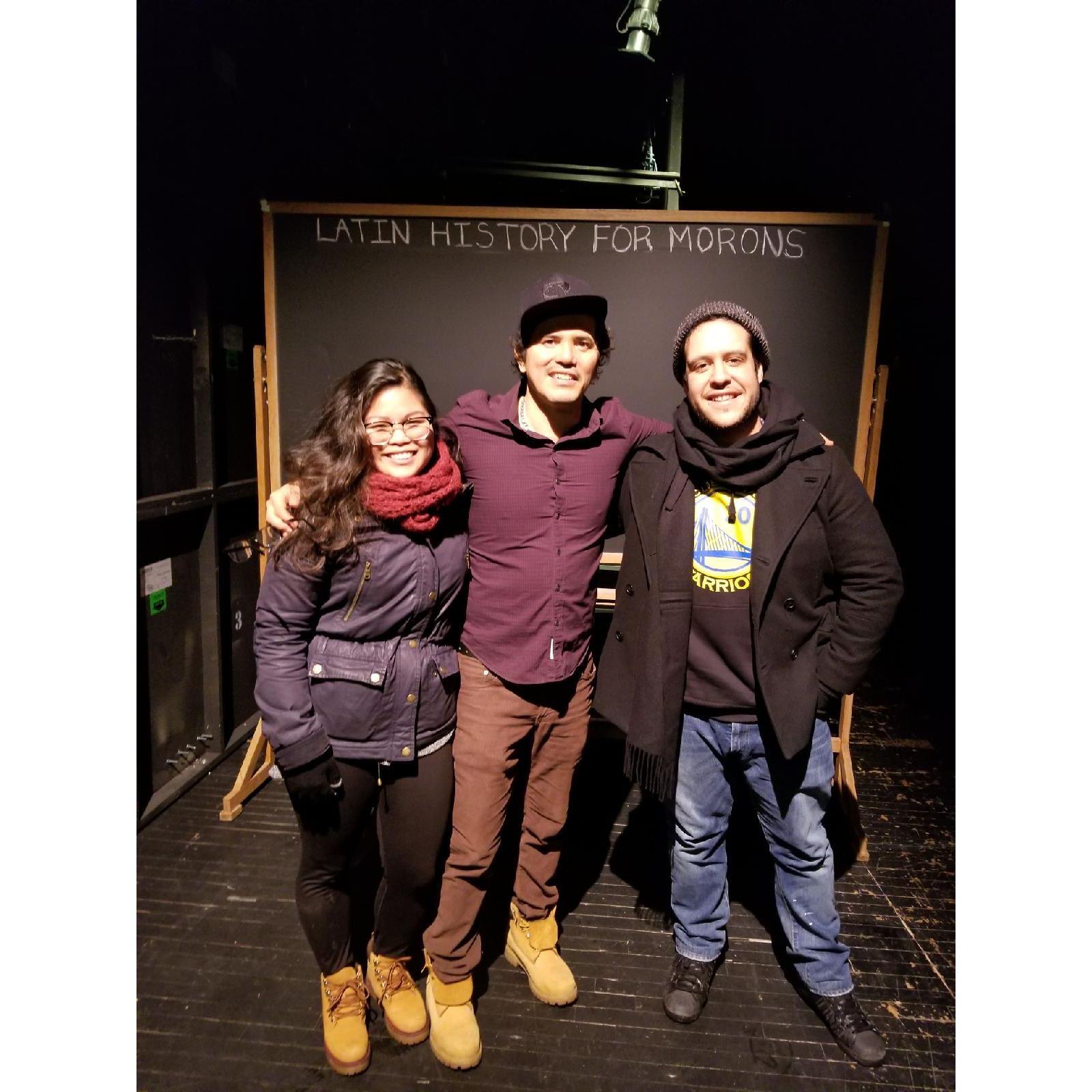 WE MET JOHN LEGUIZAMO. Circa 2018.