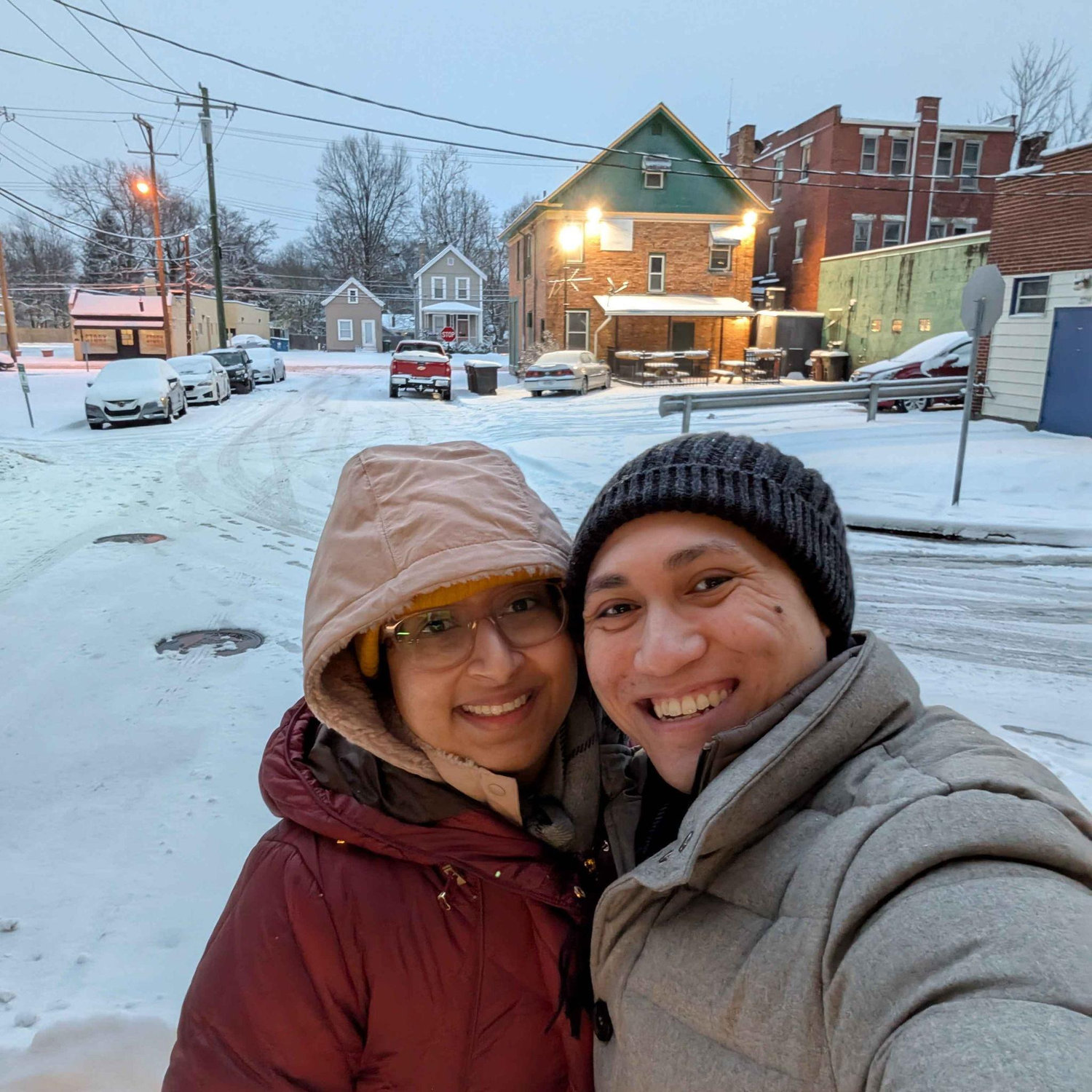 Our first snow in Cincinnati!