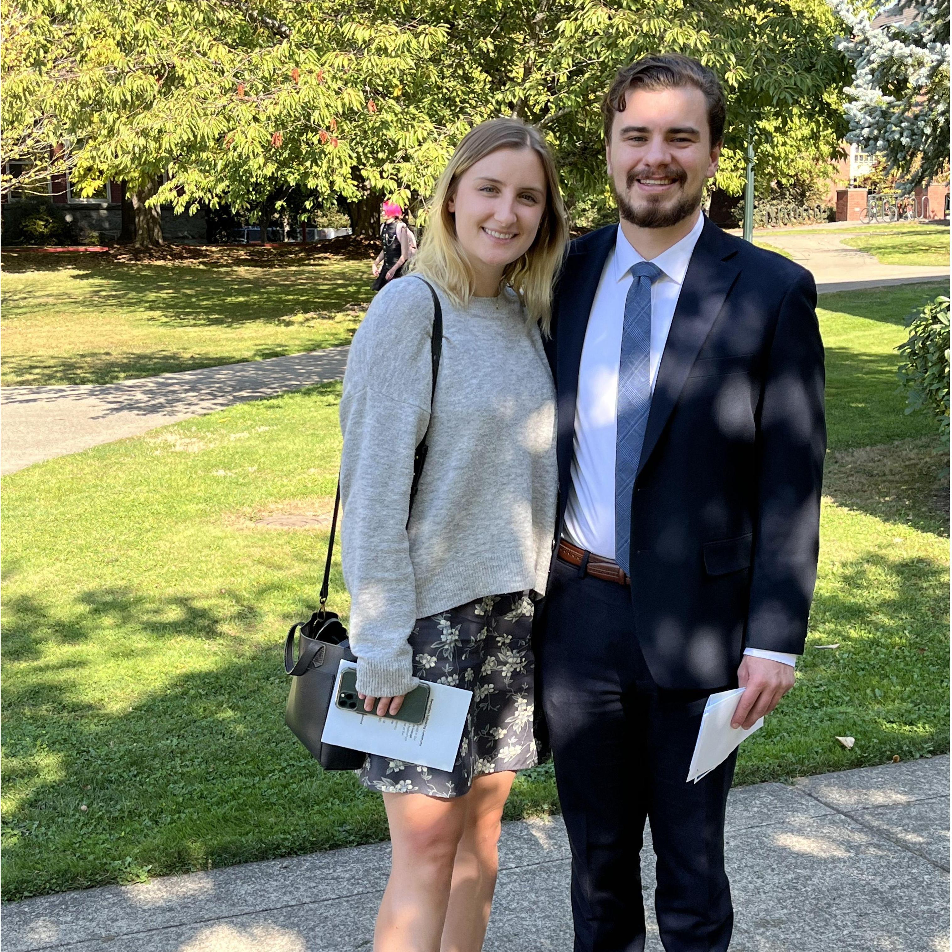 Patrick officially became a lawyer!