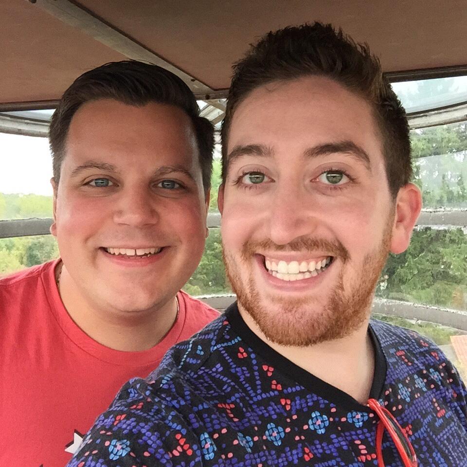 In the tower at Wingspread during our Frank Lloyd Wright adventure in Wisconsin and Illinois!