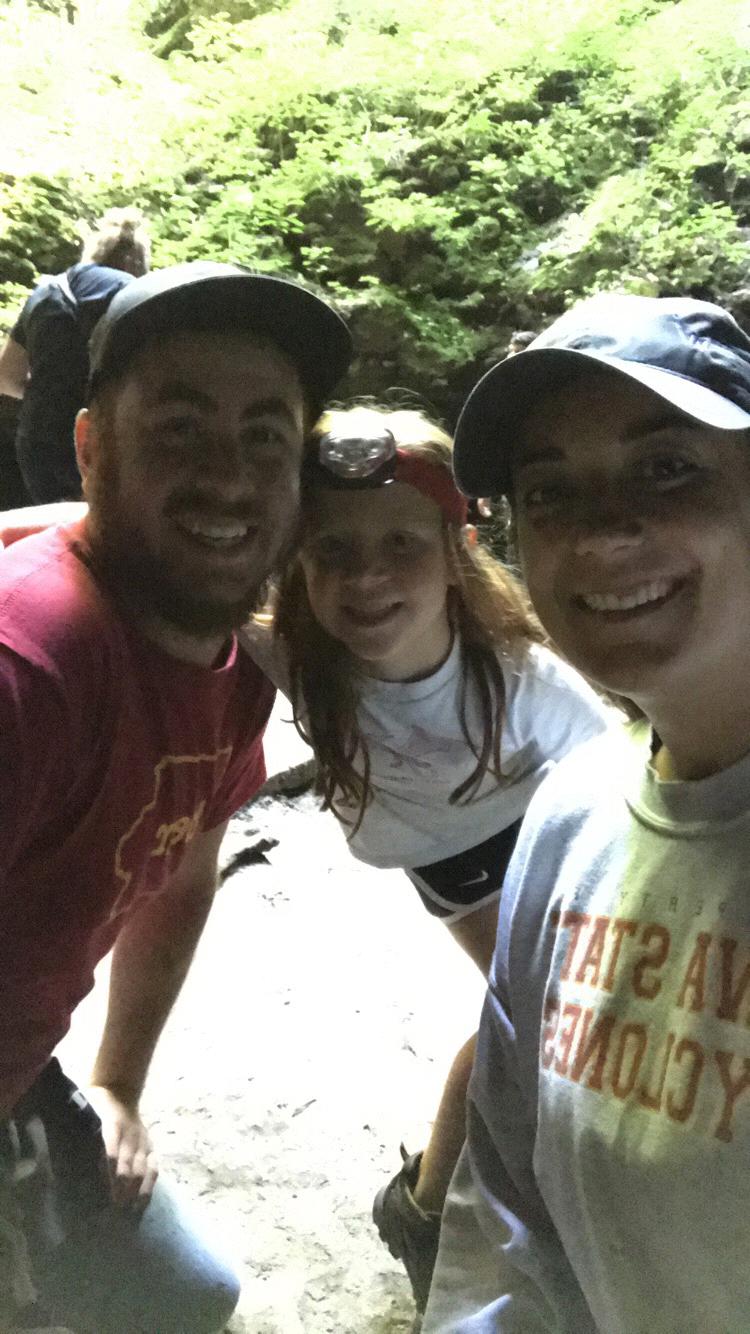 Our cave hiking! Maya loved getting deep in the caves.