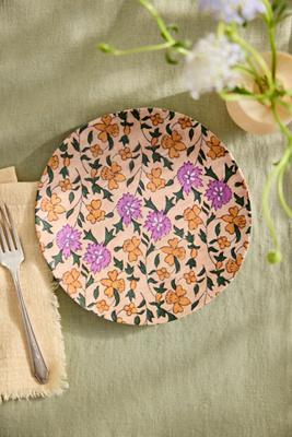 Blossom Melamine Side Plates, Set of 4