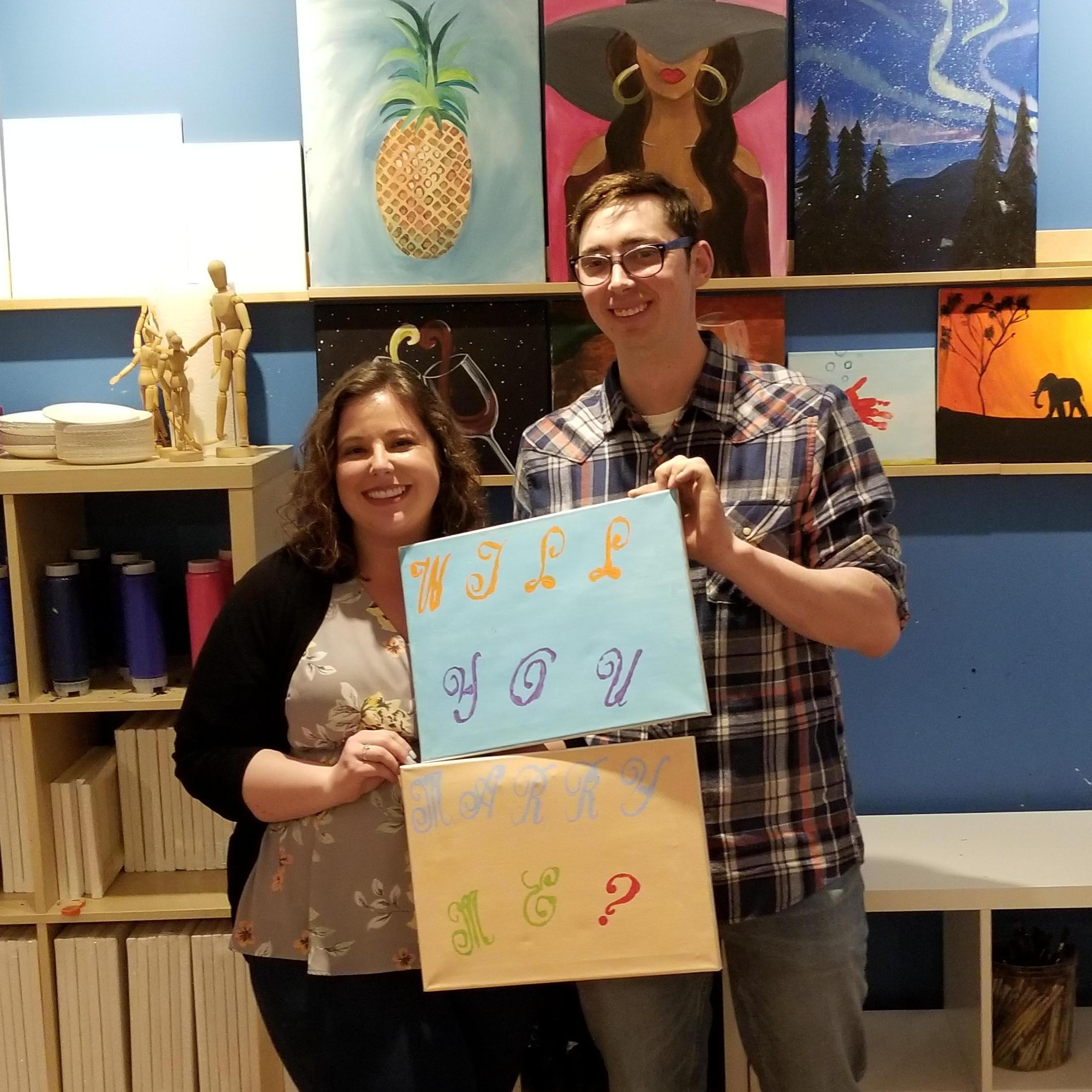 The night we got engaged