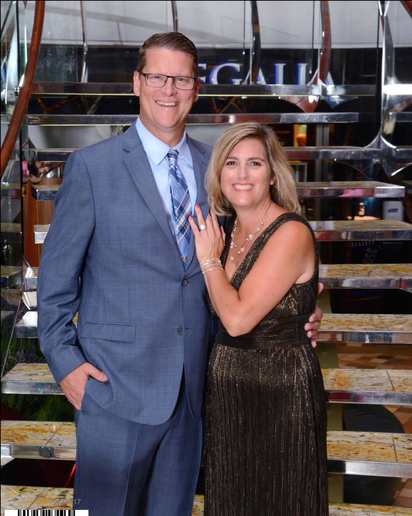 Warming up for Wedding Photos on Allure of the Seas!