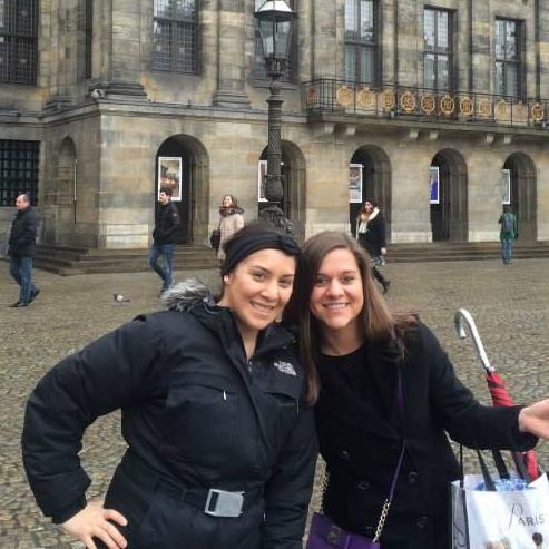 Maid of Honor and Bride in Amsterdam- 2015