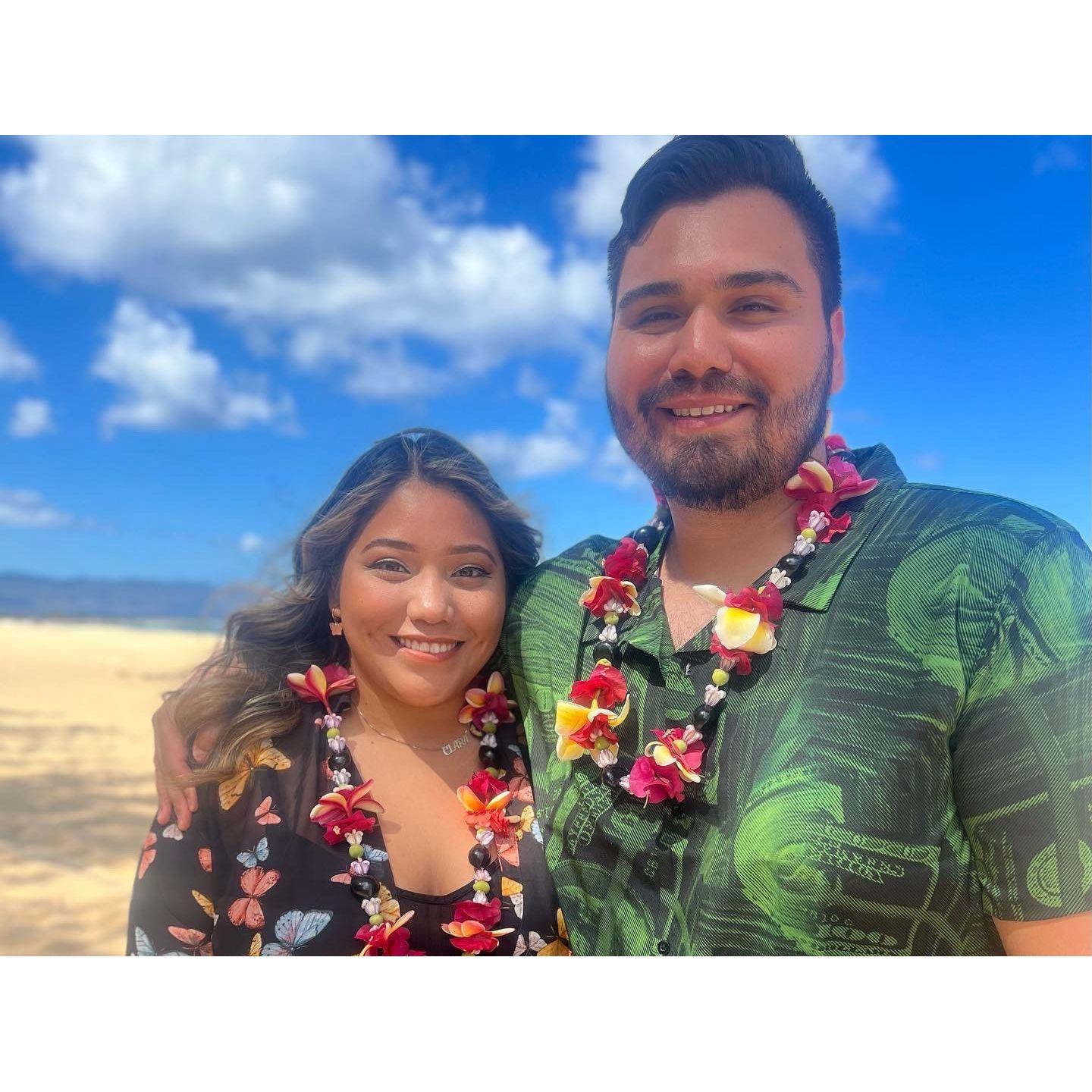 Lei making on the Beach🌺
