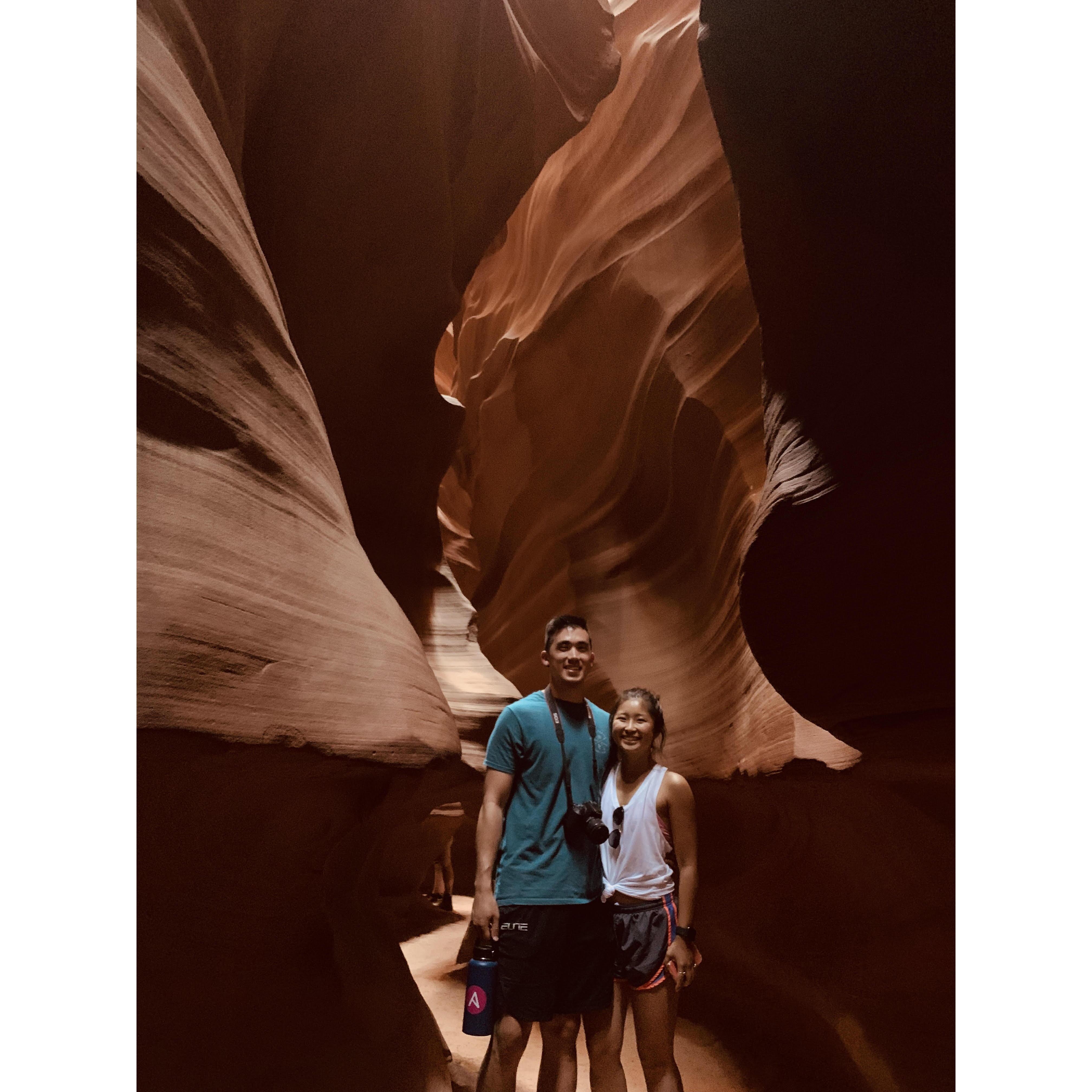 First trip together in Antelope Canyons