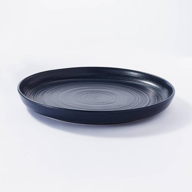 15" Stoneware Round Serving Platter Blue – Threshold™ designed with Studio McGee