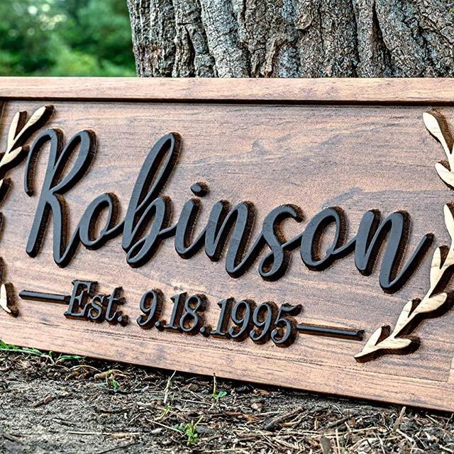 Last Name Sign | Wood Wall Decor | Nursery Name Sign | Baby Name Sign | Family Name Sign | Wooden Porch Sign | Front Door Sign | Personalized Wedding Gift | Wedding Decor | Bridal Shower Decor