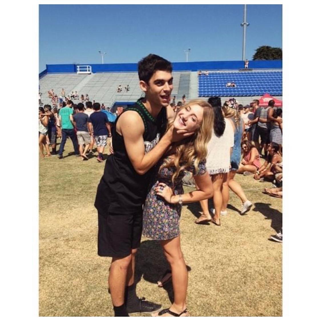 Extravaganza Music Festival at UCSB shortly after we started dating