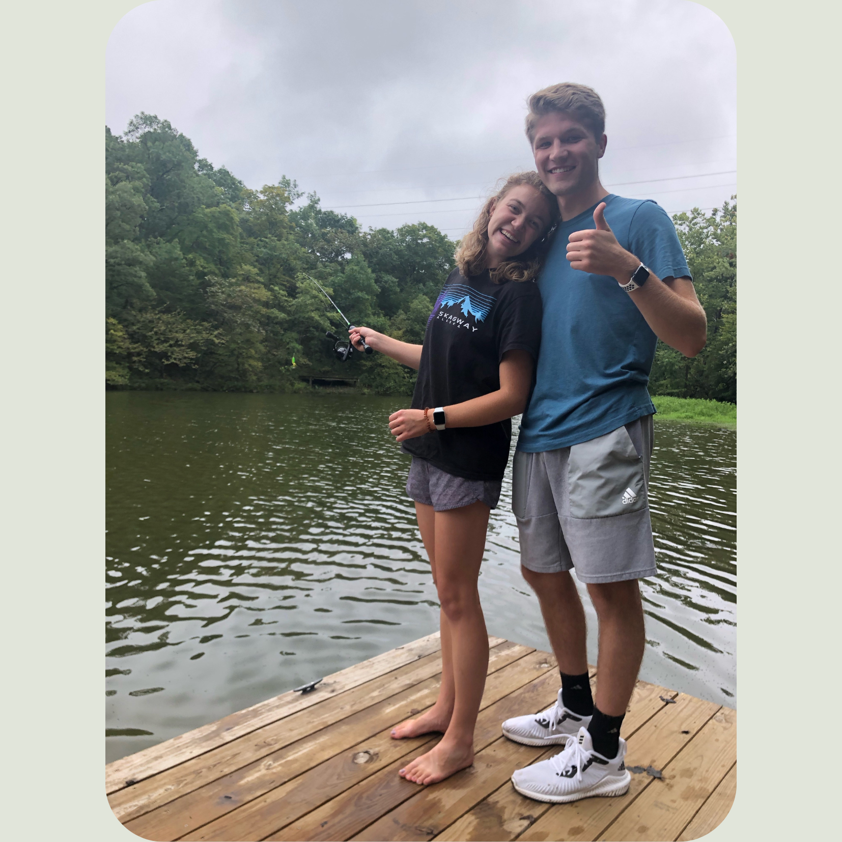 Ethan met Sam's family as her boyfriend for the first time at the pond shack!