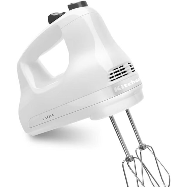 KitchenAid 5 Ultra Power Speed Hand Mixer - KHM512, White