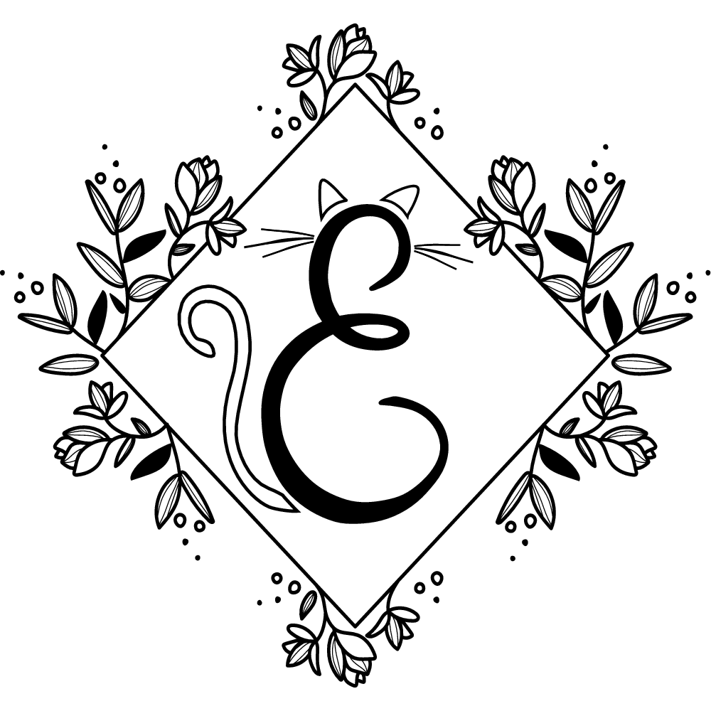 Our custom monogram - you might recognize this from our wax seal stamp!