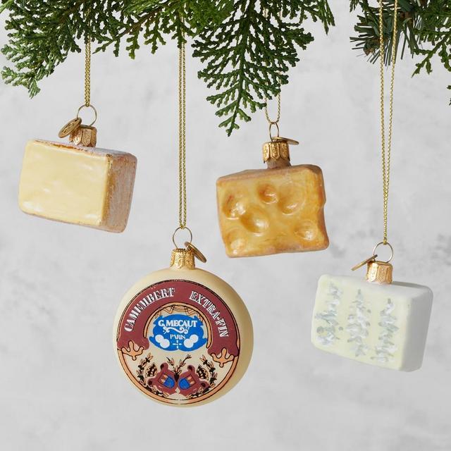 Four Cheese Ornaments, Set of 4